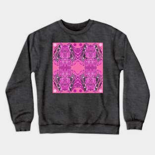 pink mayan alien ecopop Crewneck Sweatshirt